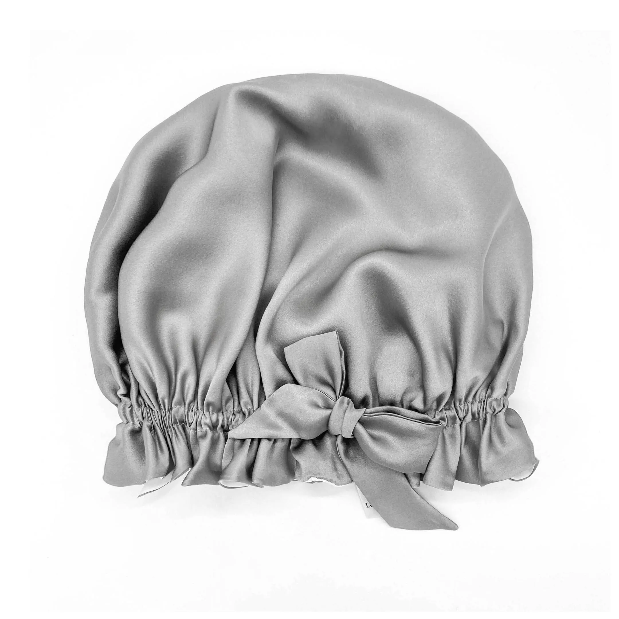 Double Layer Women Silk Hair Bonnet 100% Mulberry Silk Turban - Champagne Gold - Medium to Large