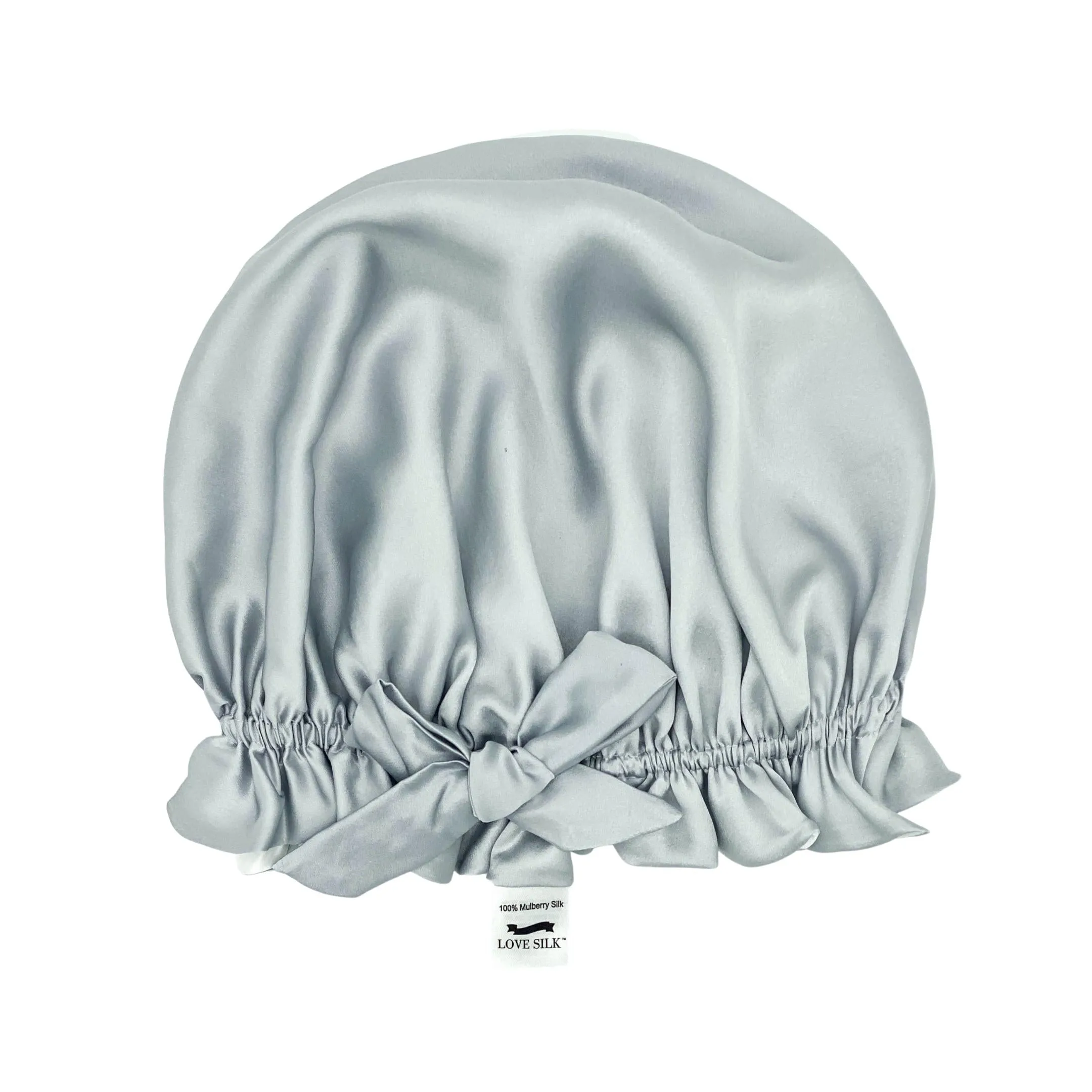 Double Layer Women Silk Hair Bonnet 100% Mulberry Silk Turban - Champagne Gold - Medium to Large