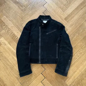 Dries van Noten 1990s Velvet Biker Jacket