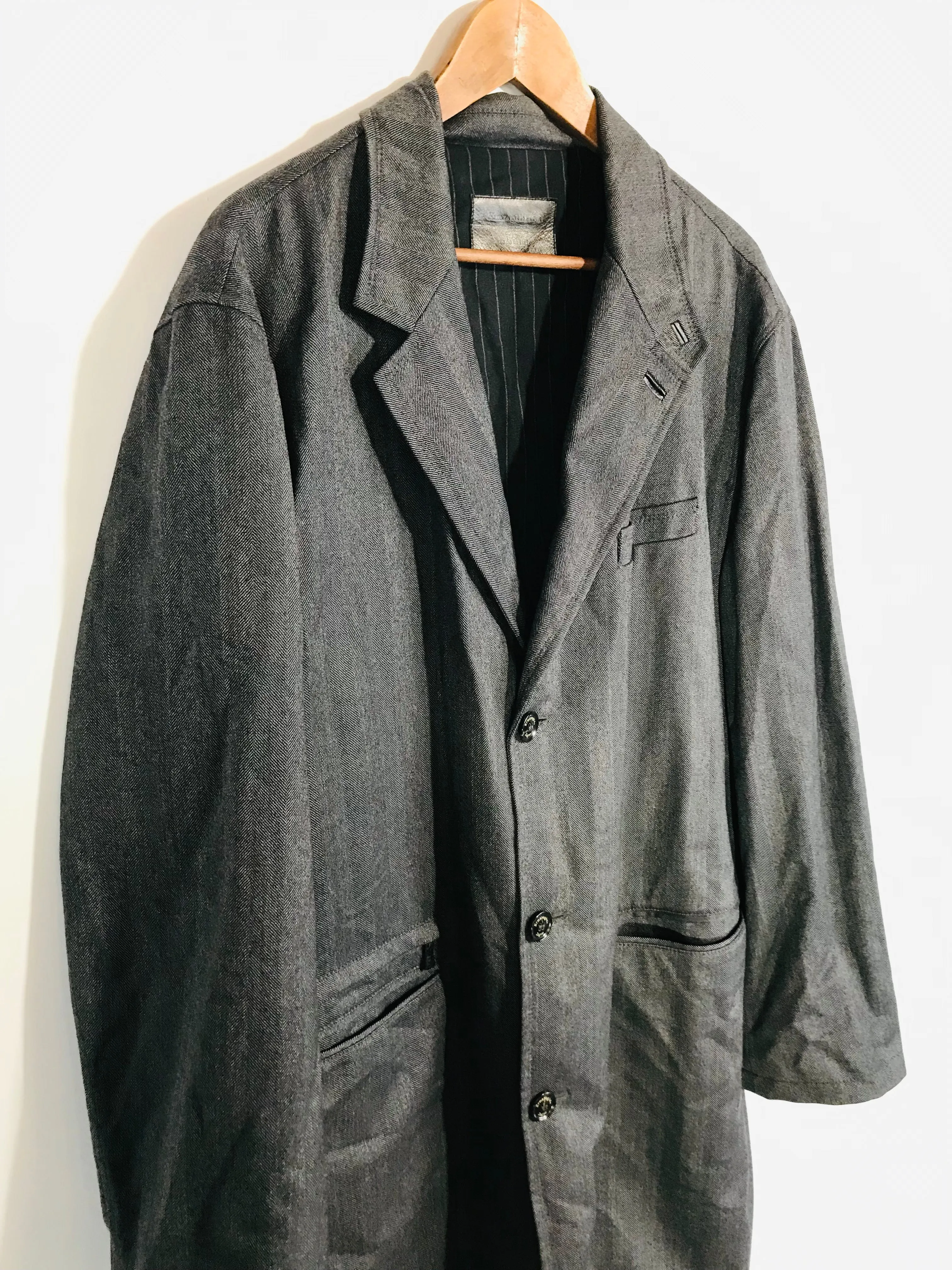 Ermenegildo Zegna Men's Smart Overcoat Coat | XXL | Grey