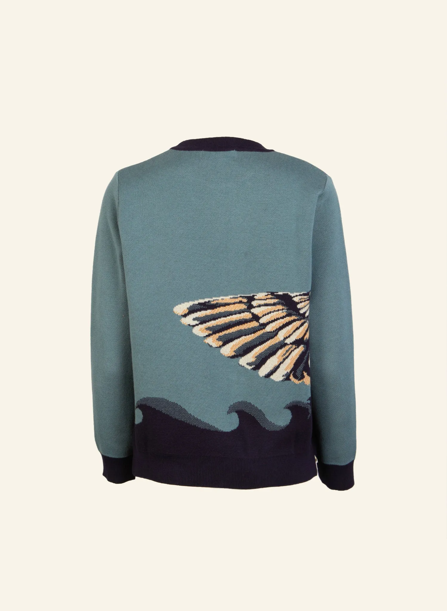 Esther Long Knitted Jumper - Mineral Blue Duck