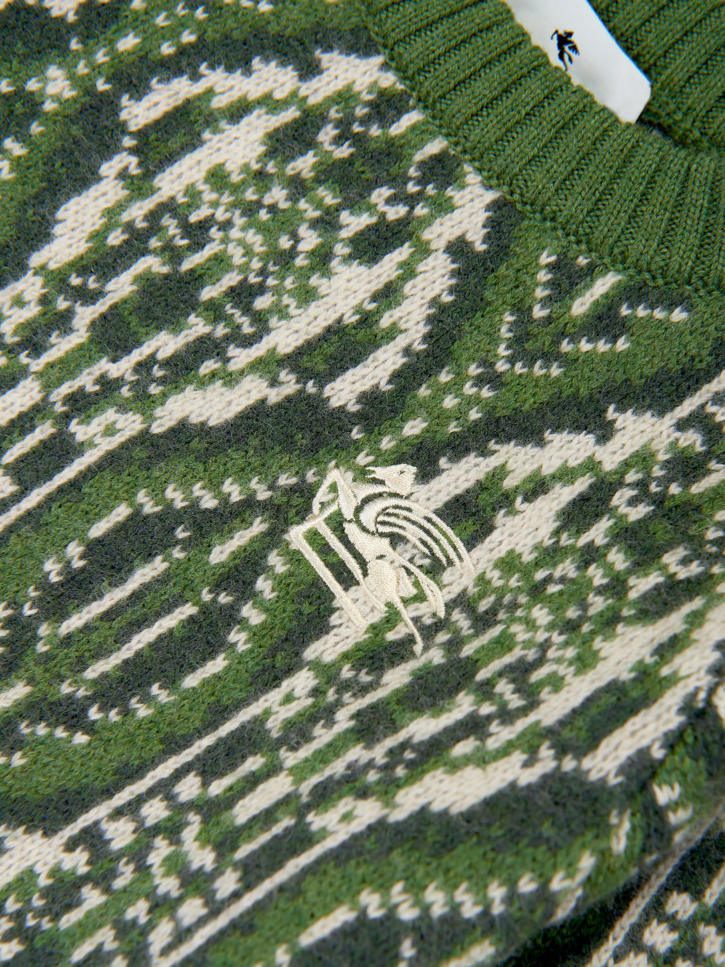 Etro Boys Wool Knitted Jumper in Green