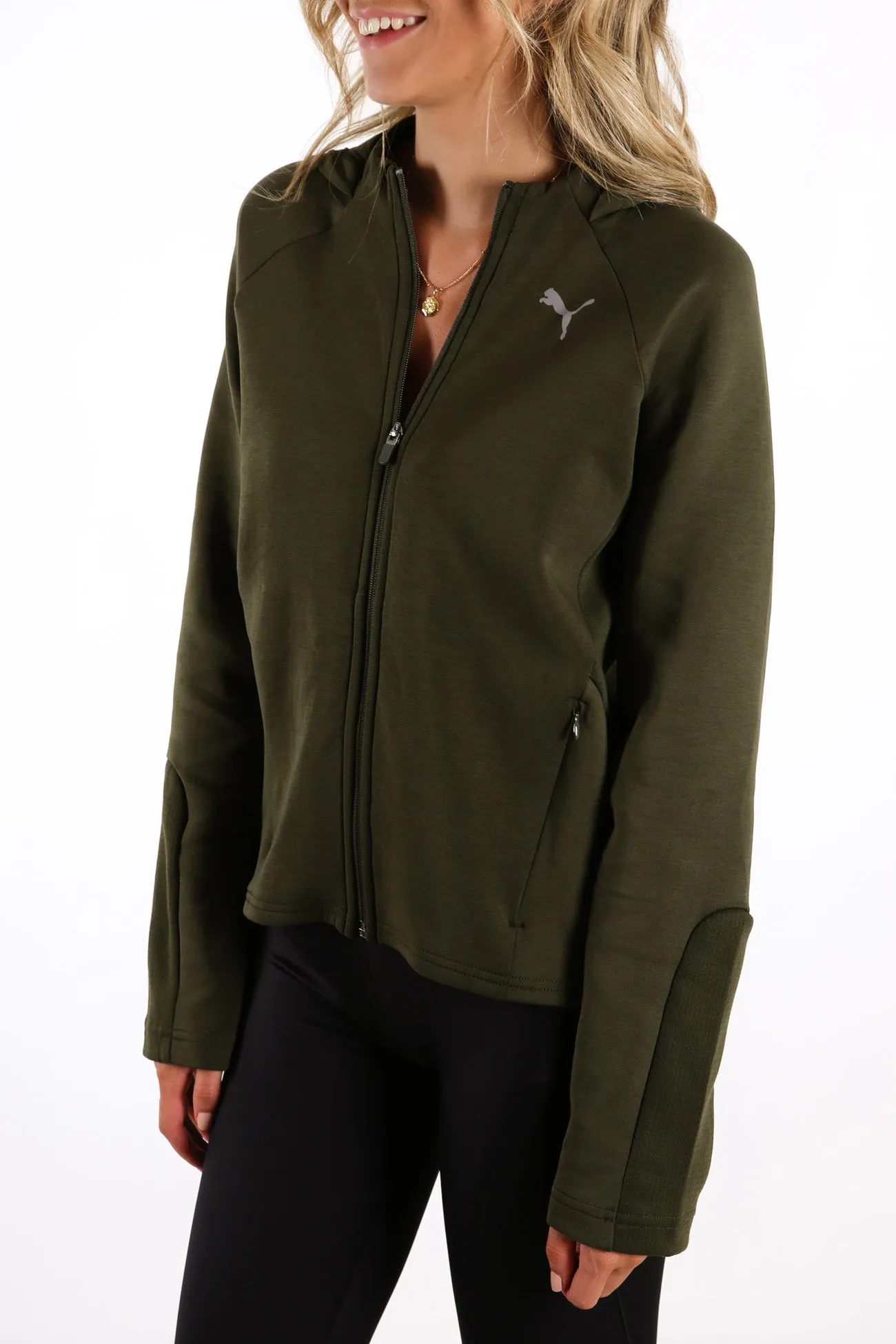 Evostripe Full Zip Hoodie Forest Night