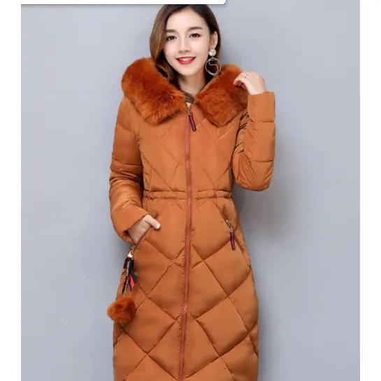 Full Length hooded down coat for women