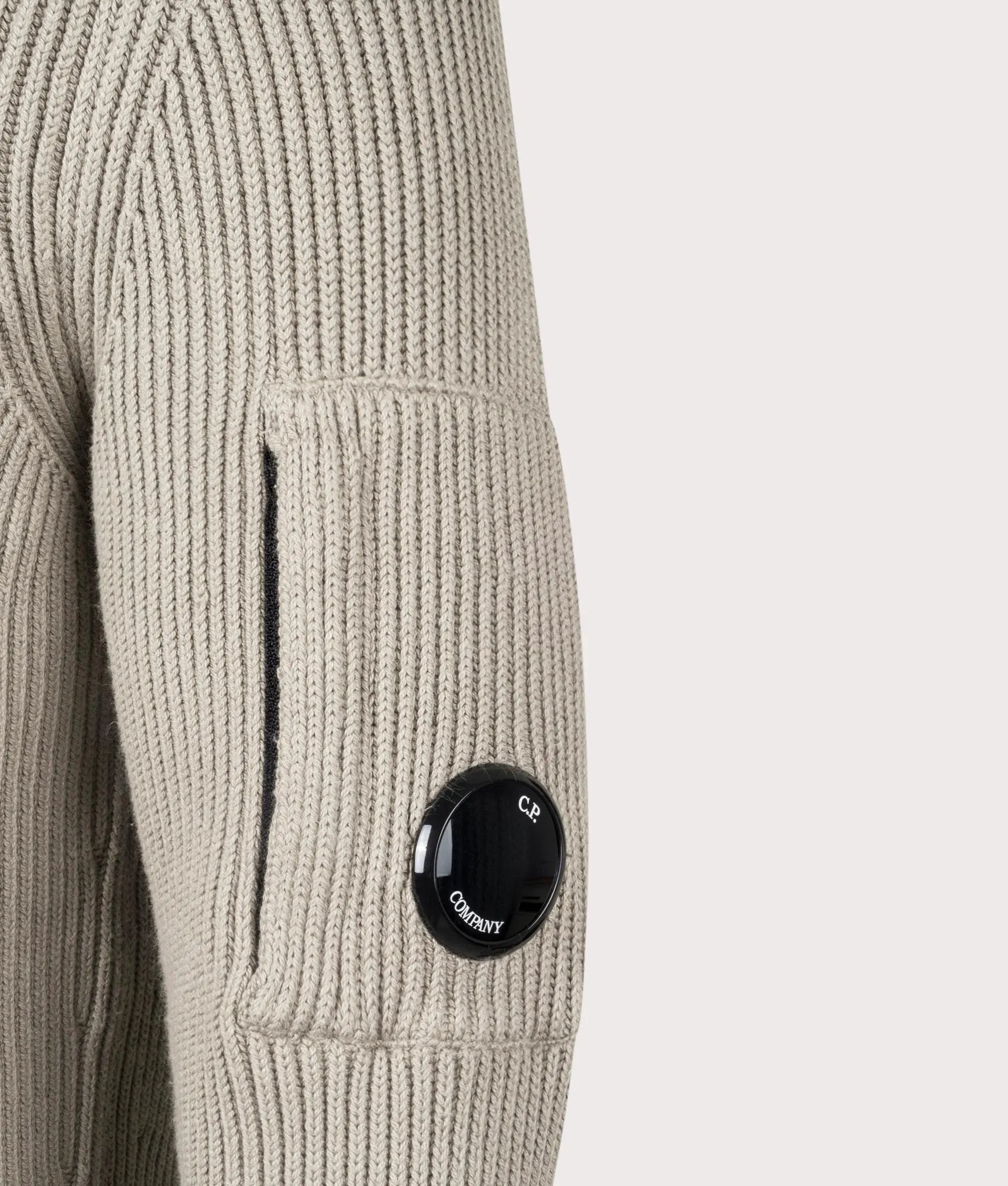 Full Rib Quarter Zip Knitted Jumper