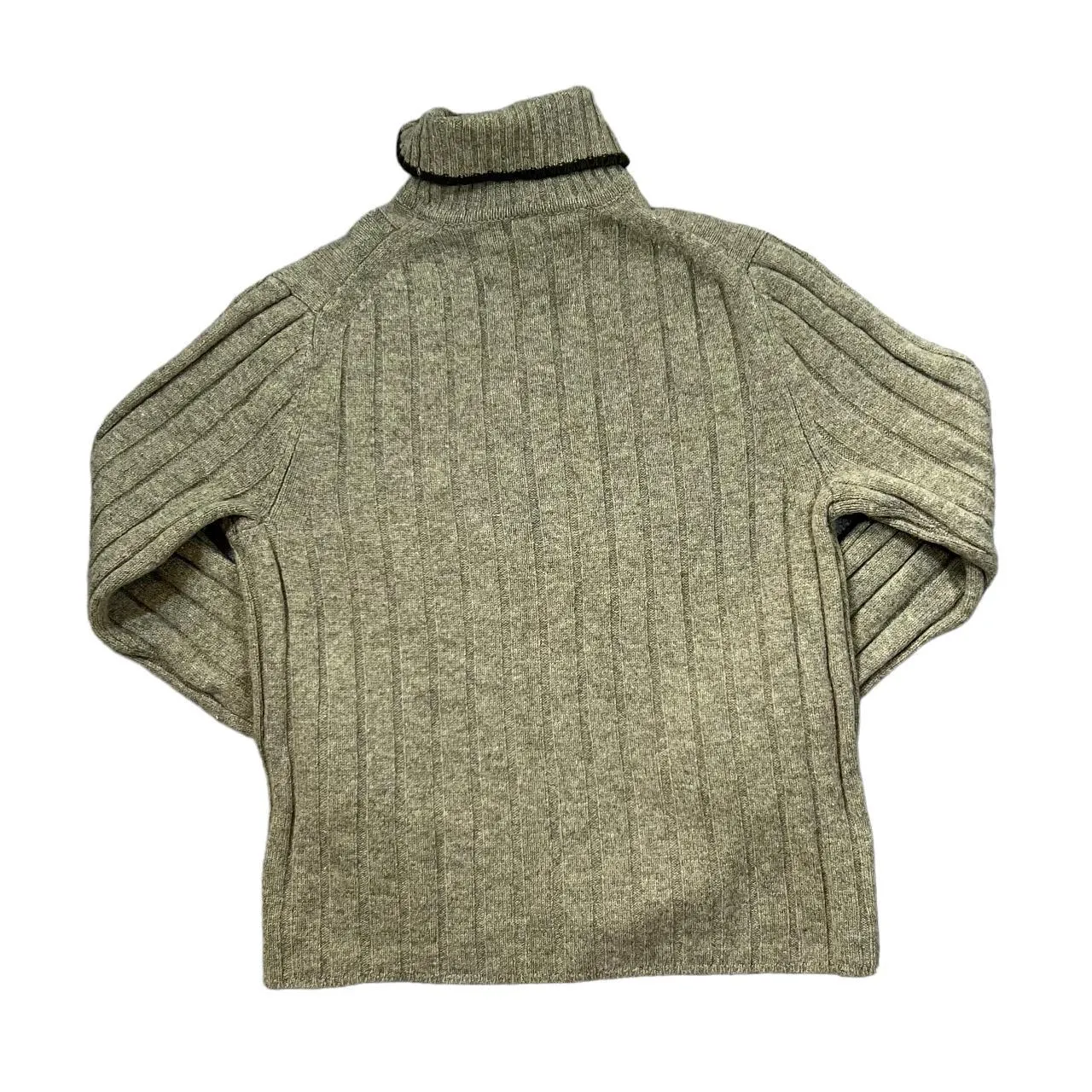 GAP Classic Ribbed Lambswool Knit Turtle Roll Neck Sweater Jumper