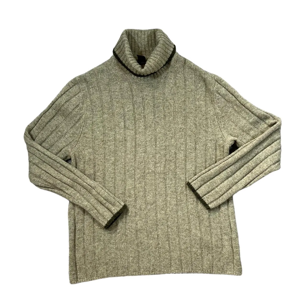 GAP Classic Ribbed Lambswool Knit Turtle Roll Neck Sweater Jumper