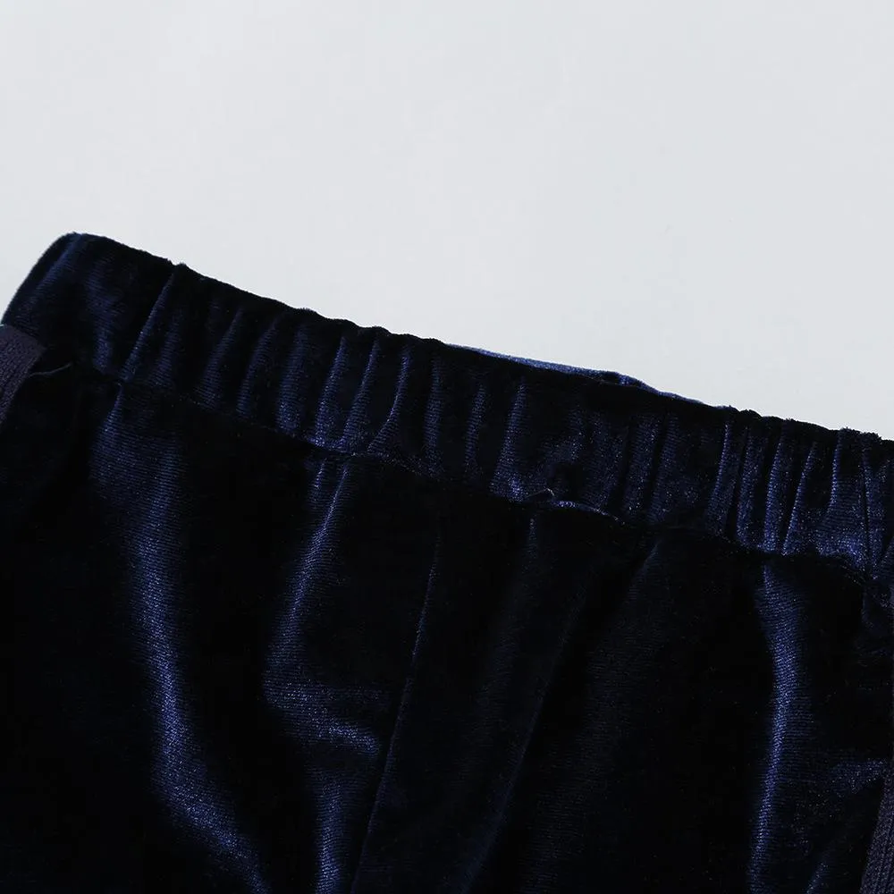 Girls Color Striped Casual Elastic Waist Pants