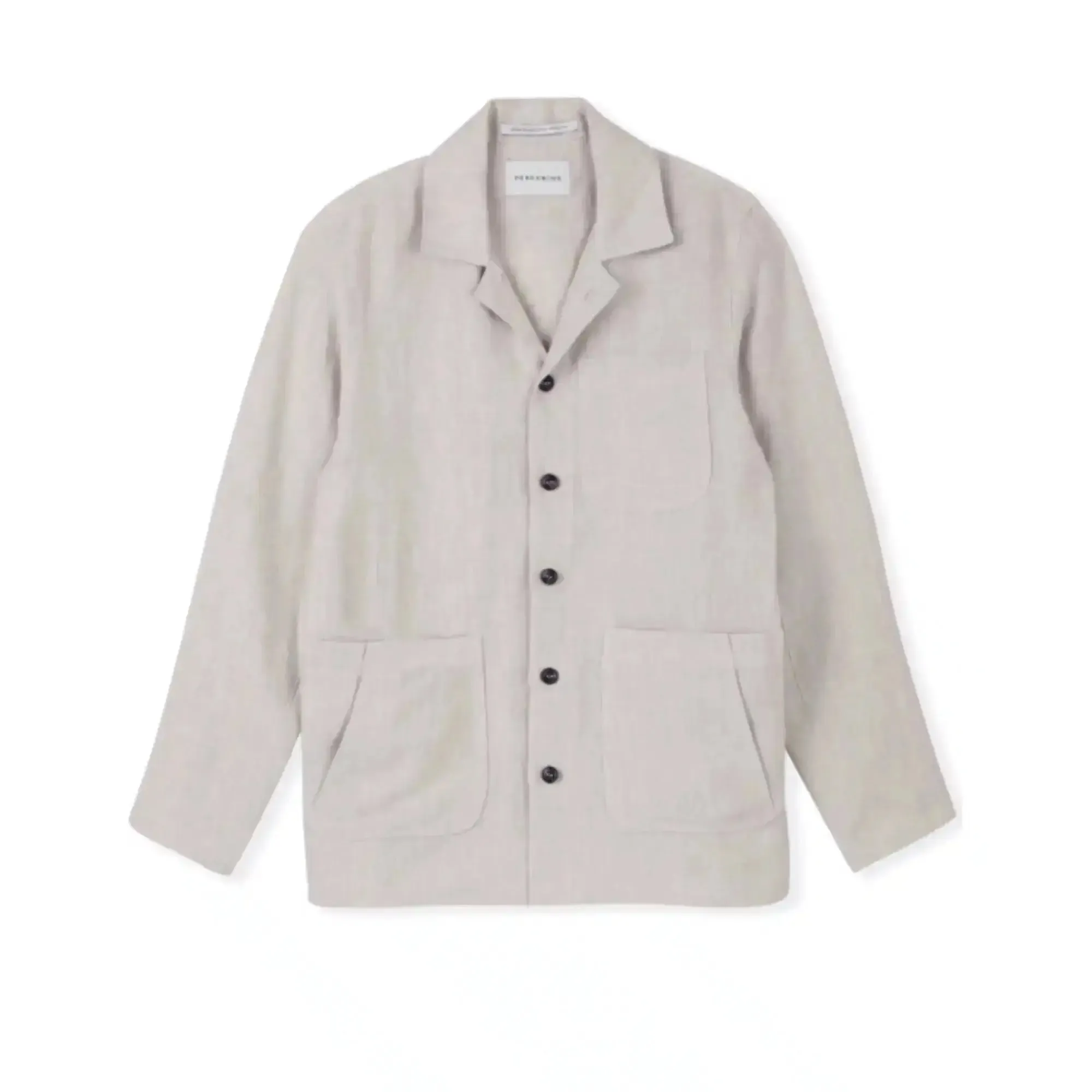 Grange Linen Shacket - Stone