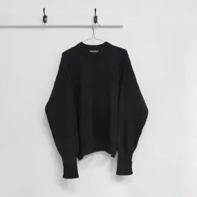 heavy rib crew neck jumper