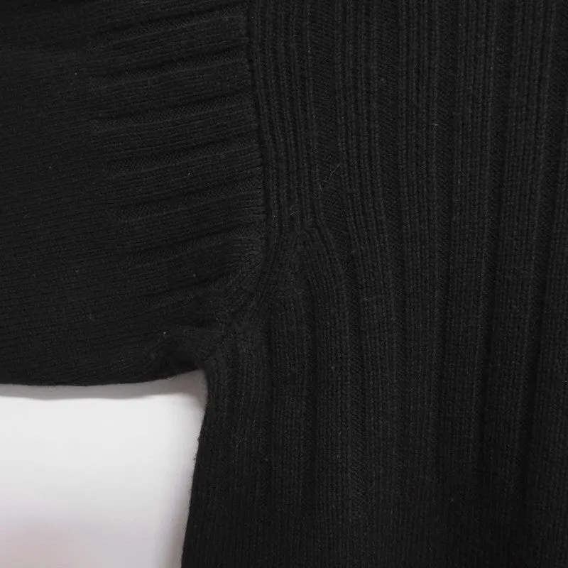 heavy rib crew neck jumper