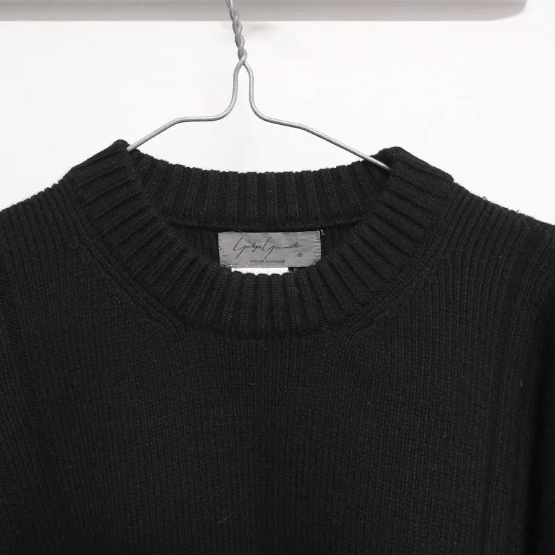 heavy rib crew neck jumper