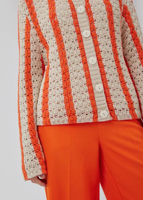 Hobbs Cardigan - Summer Sand Flame