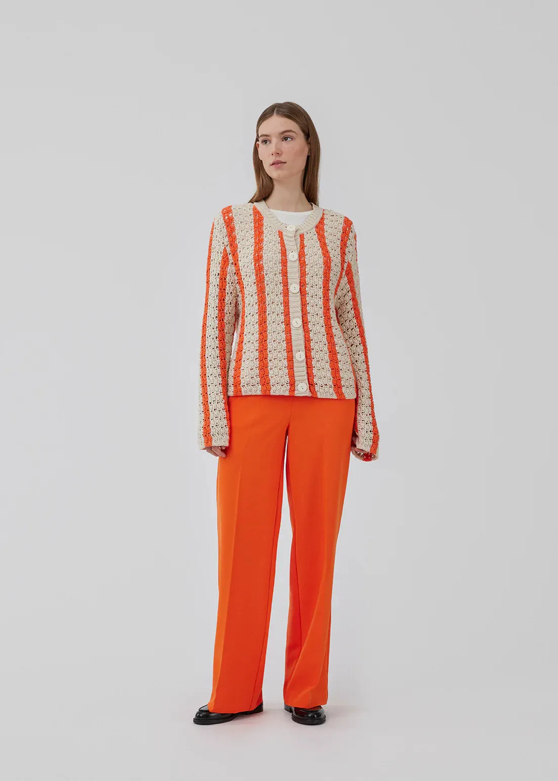 Hobbs Cardigan - Summer Sand Flame