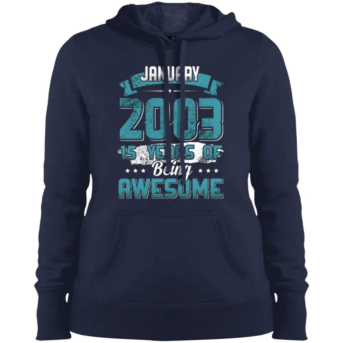 January 2003 Birthday 15 Years Of Being Awesome T-Shirt