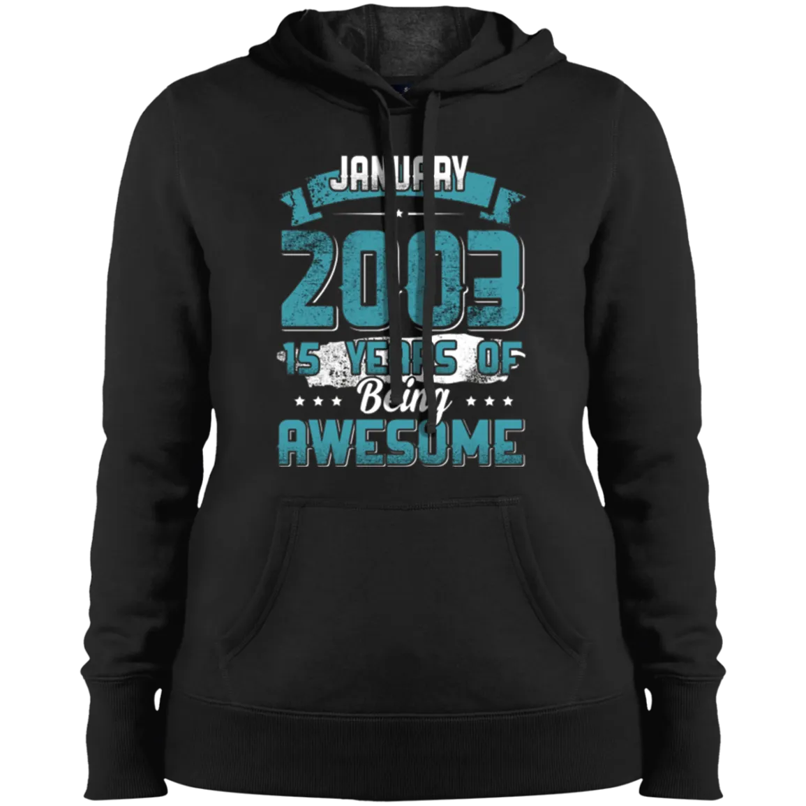 January 2003 Birthday 15 Years Of Being Awesome T-Shirt