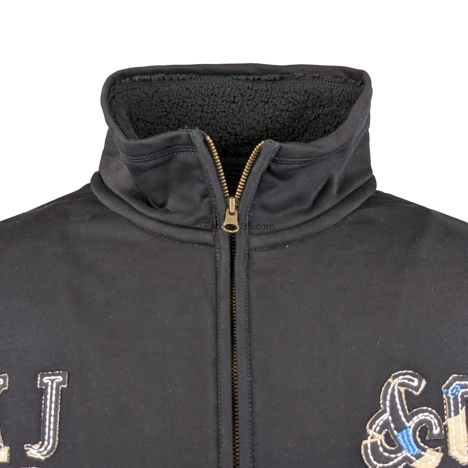 Kam Full Zip Fleece Lined Jumper - KBS 786 - Black