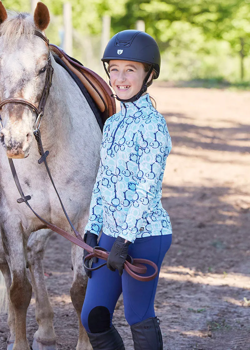 Kids Performance Knee Patch Pocket Riding Tight