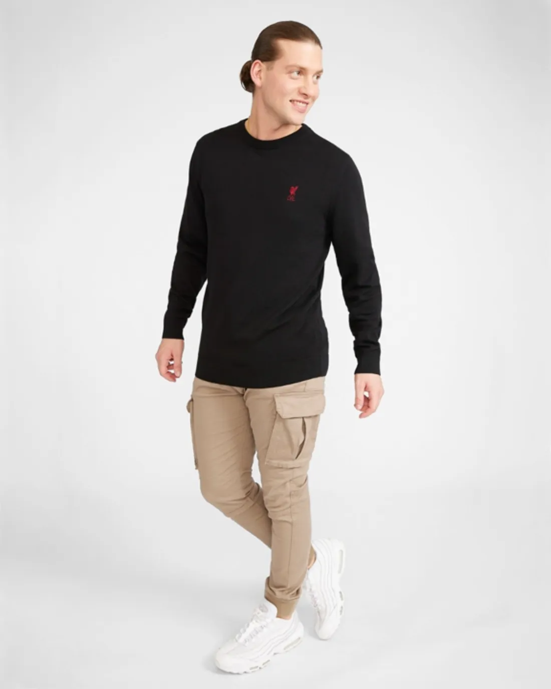 LFC Crew Neck Knit Jumper BLACK