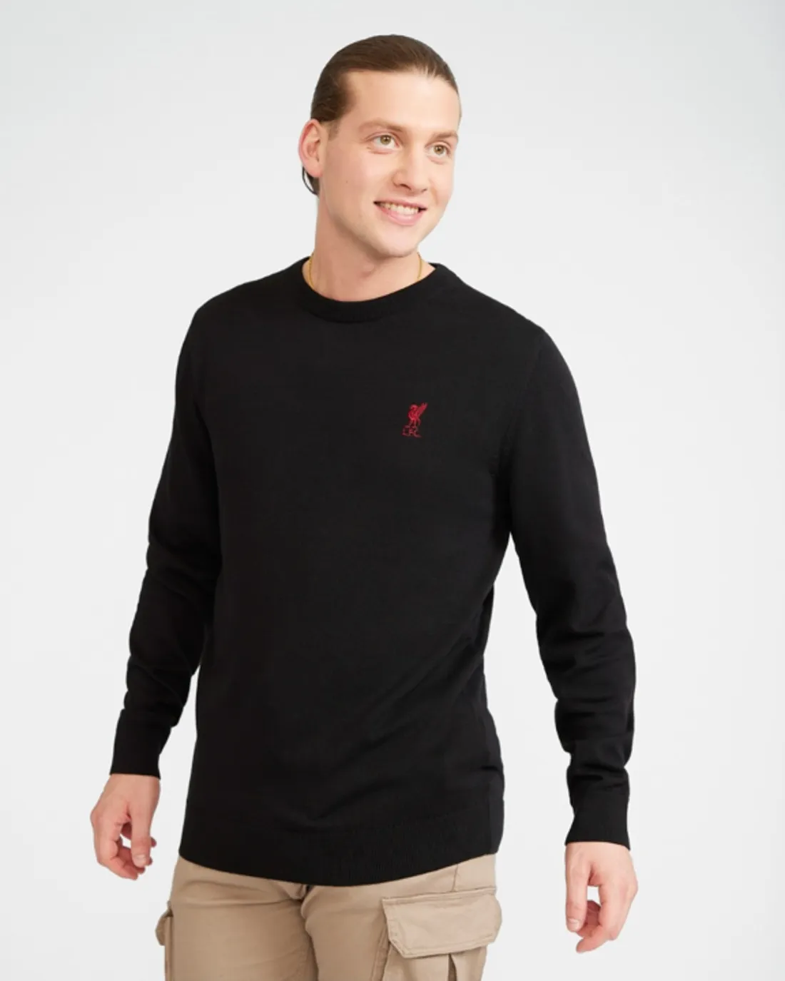 LFC Crew Neck Knit Jumper BLACK