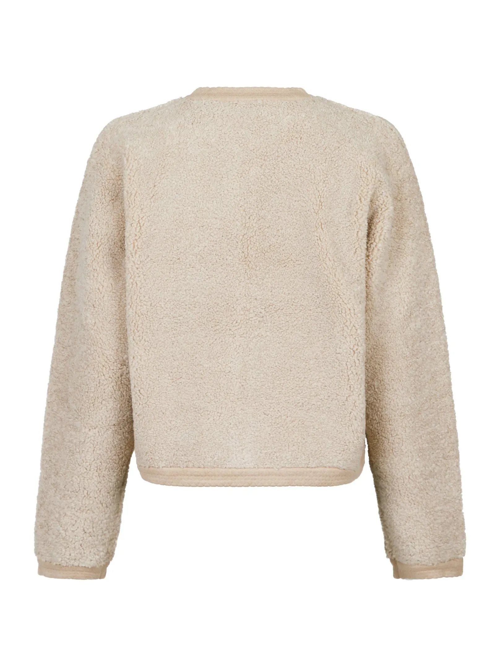 Limo Fluffy Knit Cardigan - Sand
