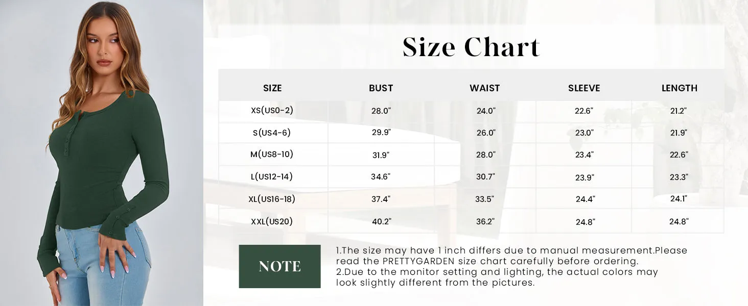 Long Sleeve Henley Ribbed Knit Button Up Slim Fitted Basic Casual T-shirts