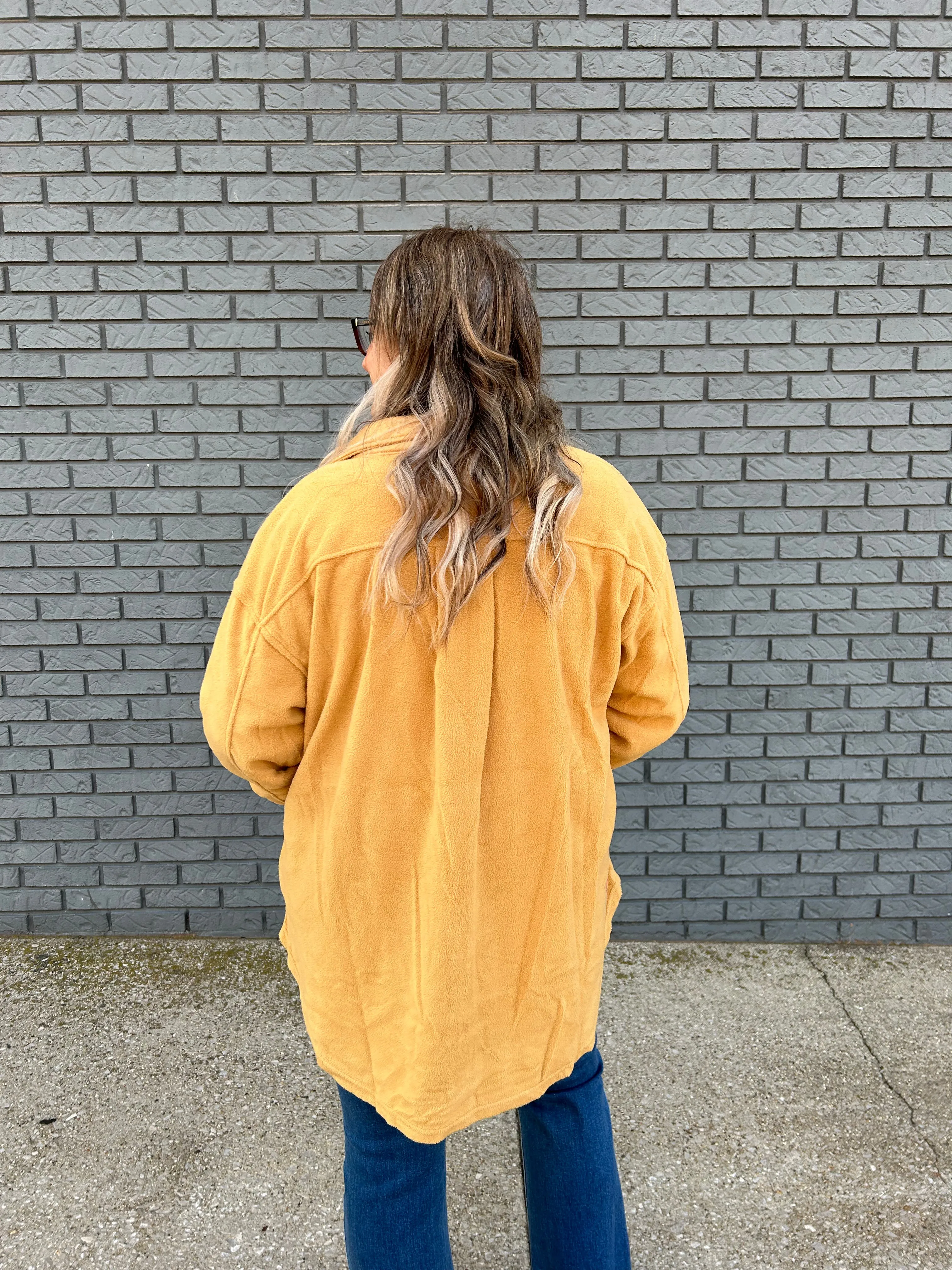 Loose Fit Fleece Shacket