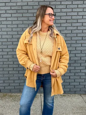Loose Fit Fleece Shacket