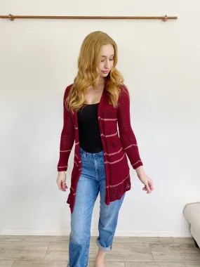 Lucky Brand Lightweight Wool Blend Knit Cardigan Sweater Small