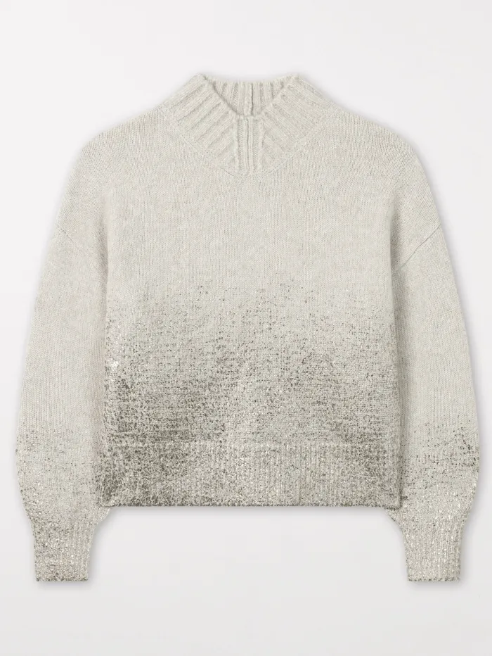 Luisa Cerano Stone Metallic Print Pullover 188312 5292 Col 0122