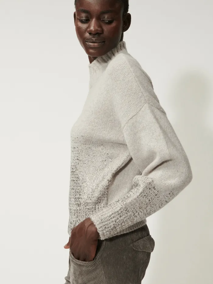 Luisa Cerano Stone Metallic Print Pullover 188312 5292 Col 0122