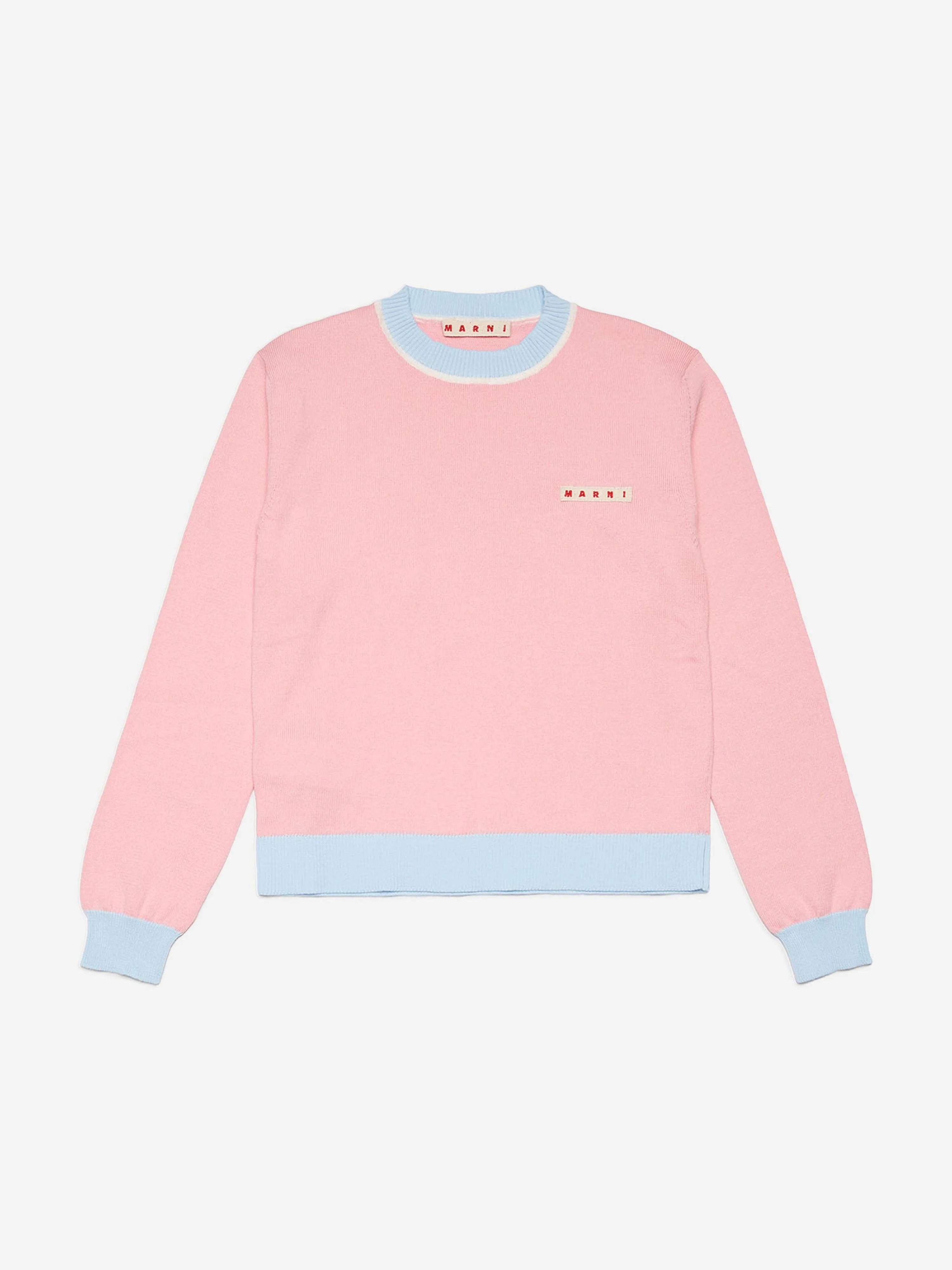 MARNI Girls Logo Jumper in Pink