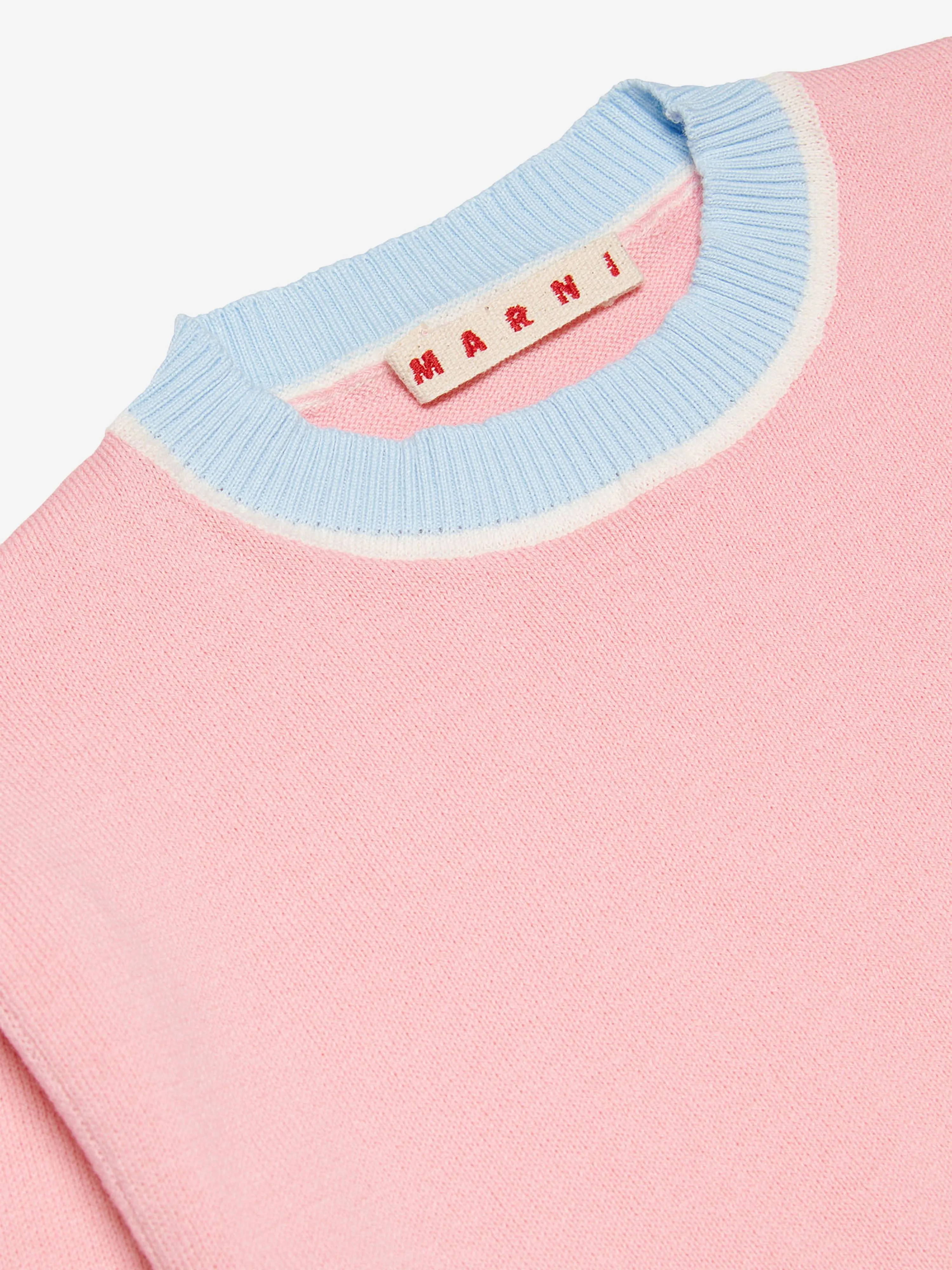 MARNI Girls Logo Jumper in Pink