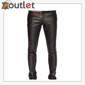 Mens Real Quality Leather Trouser Pants