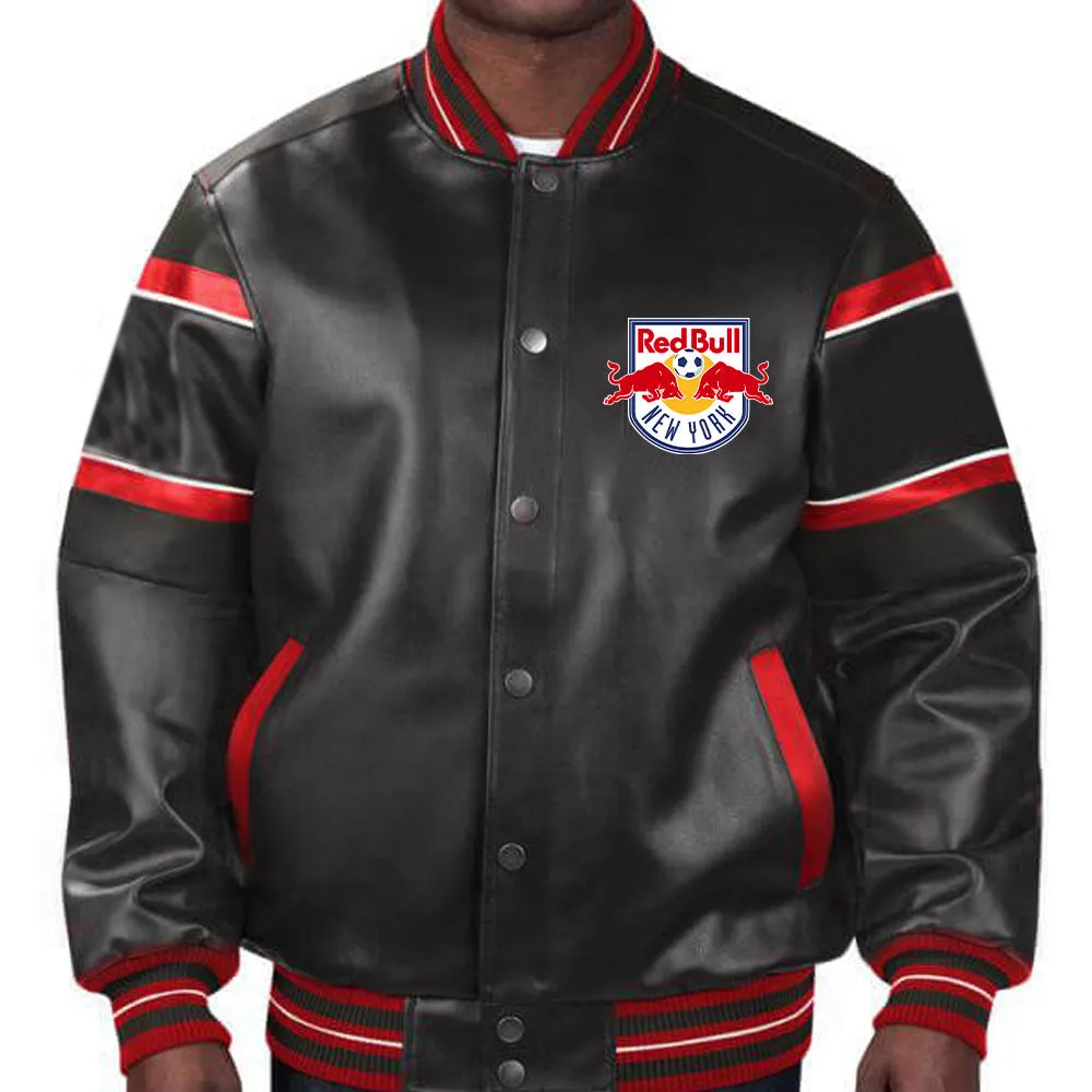 MLS New York Red Bulls Leather Jacket