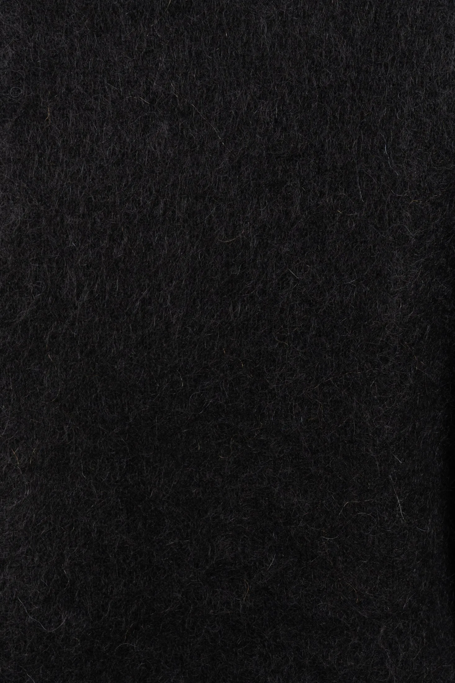 Mohair Demi Curvy Poncho - Black