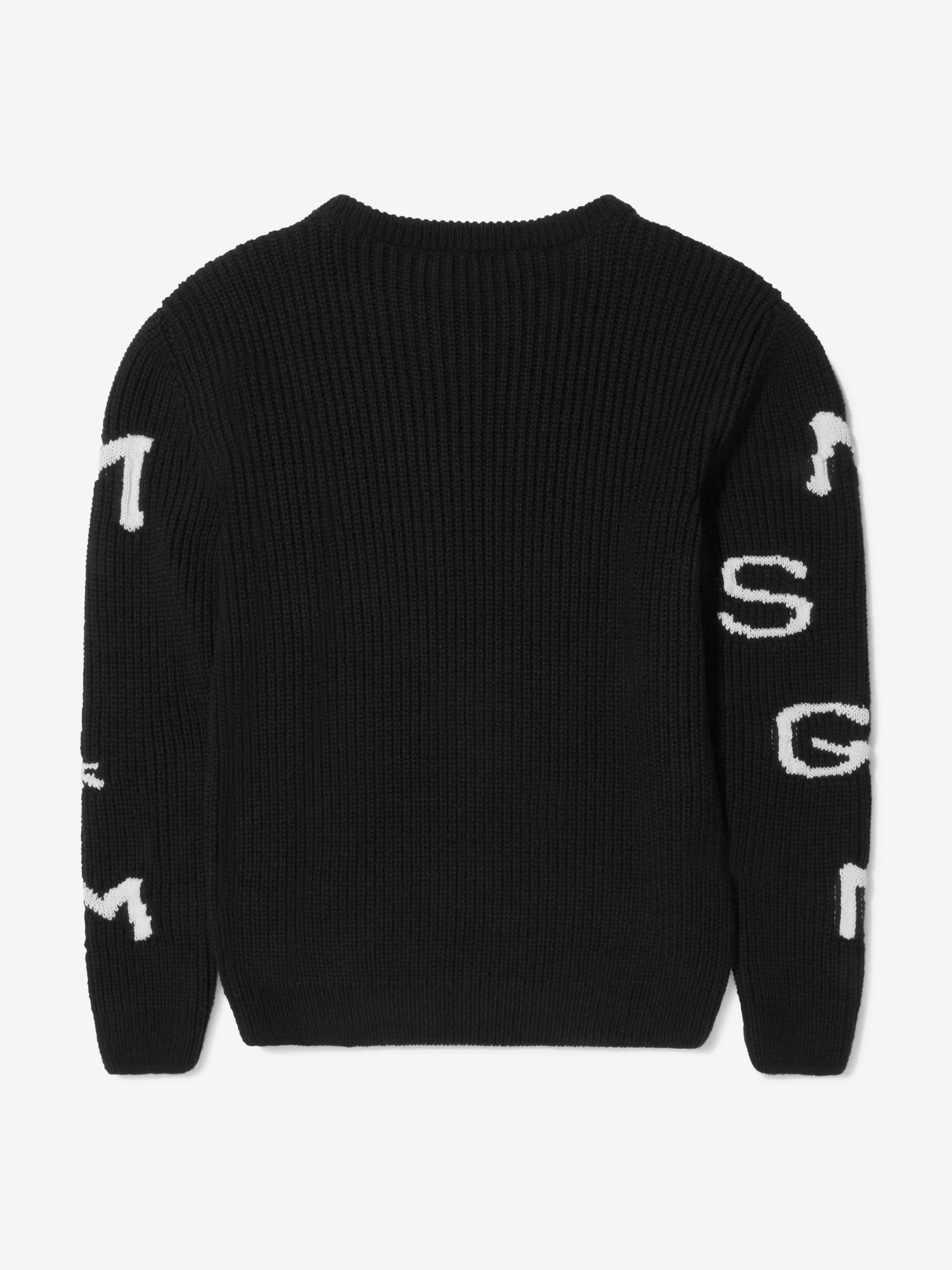 MSGM Kids Wool Blend Logo Jumper
