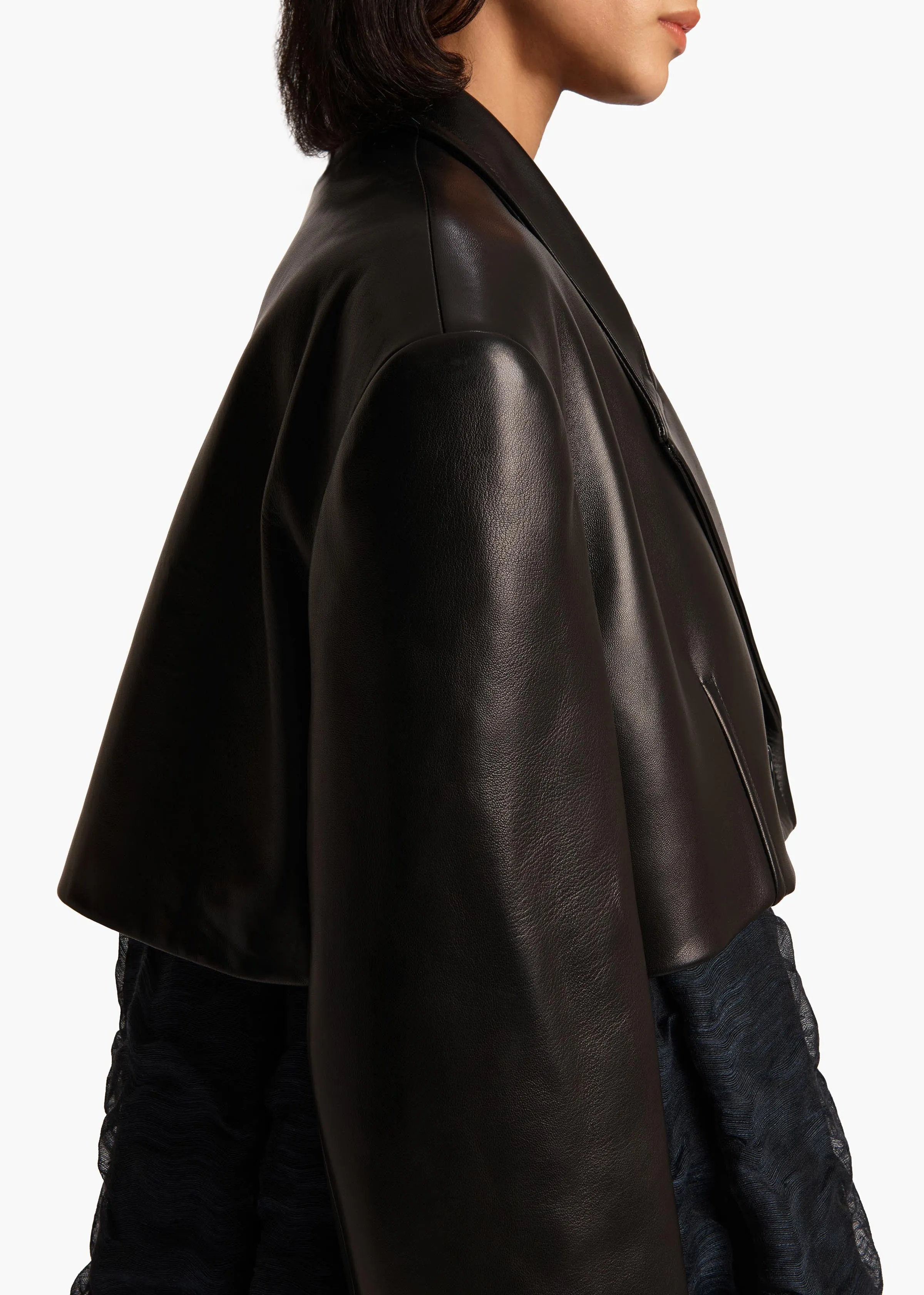Nando Jacket in Black Leather