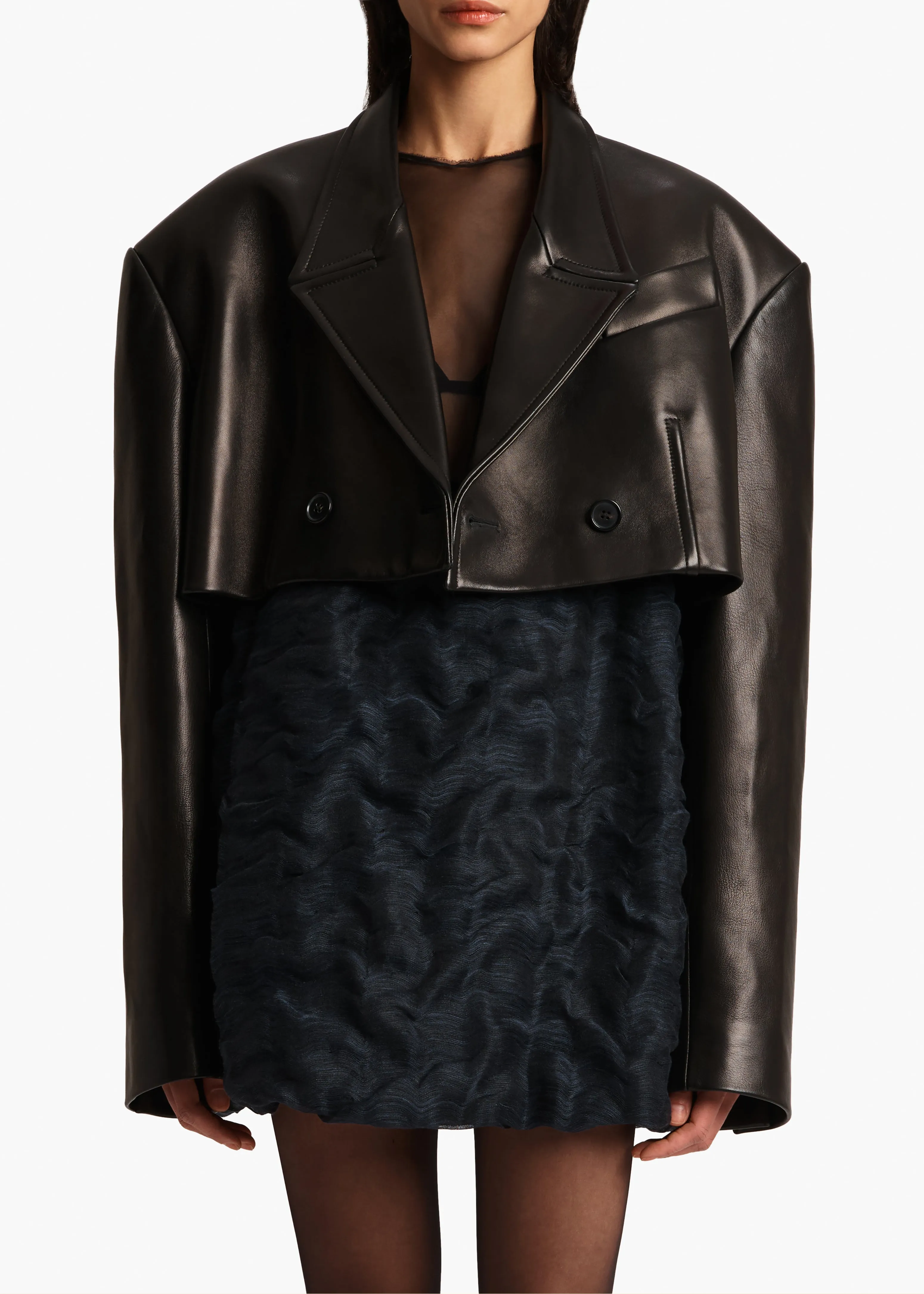 Nando Jacket in Black Leather