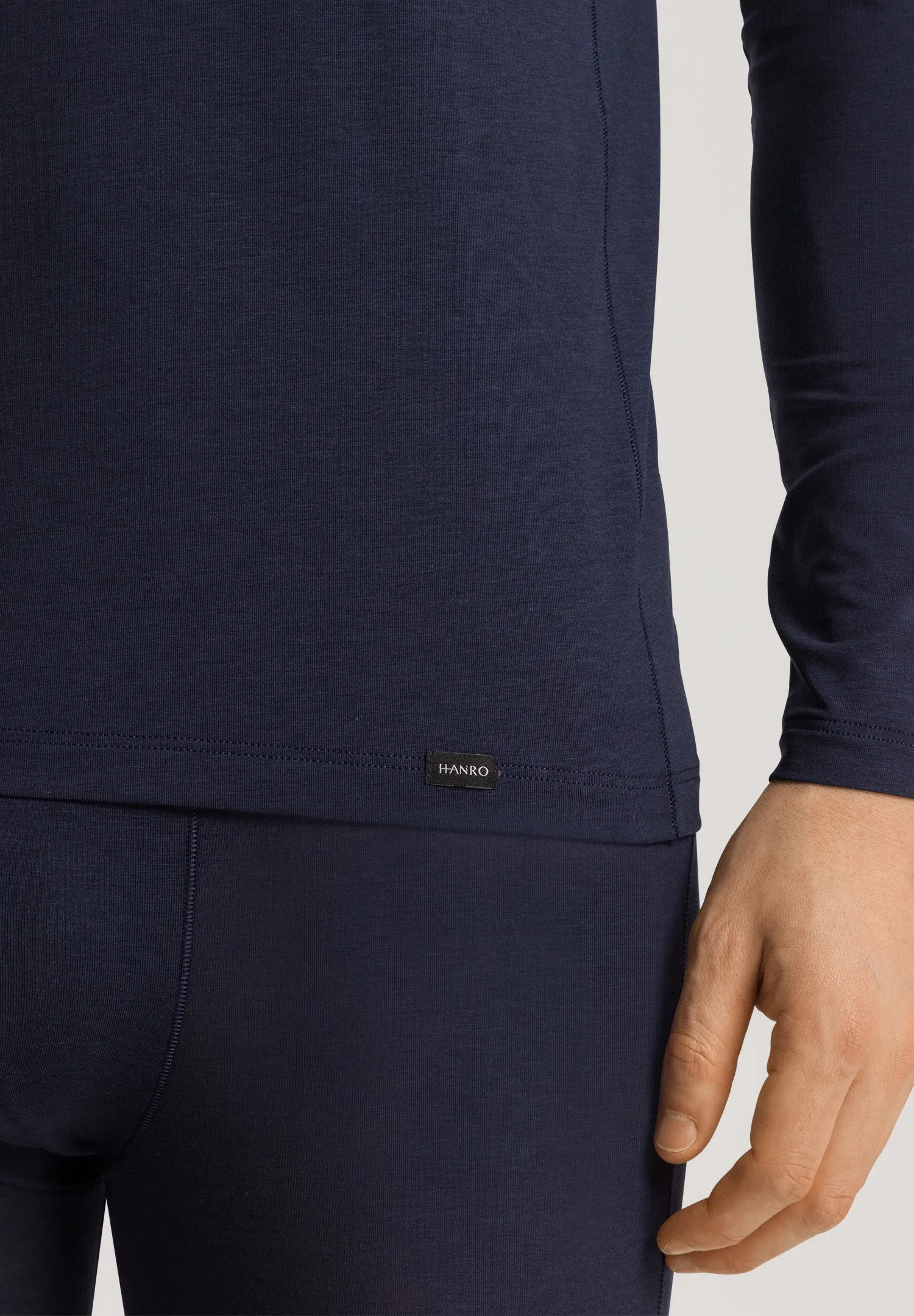 Natural Function TENCEL™ and Cotton Fitted V-Neck Top | Deep Navy 73187-1610