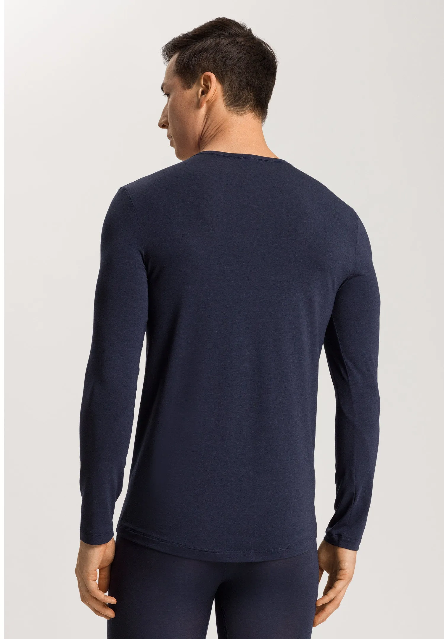 Natural Function TENCEL™ and Cotton Fitted V-Neck Top | Deep Navy 73187-1610