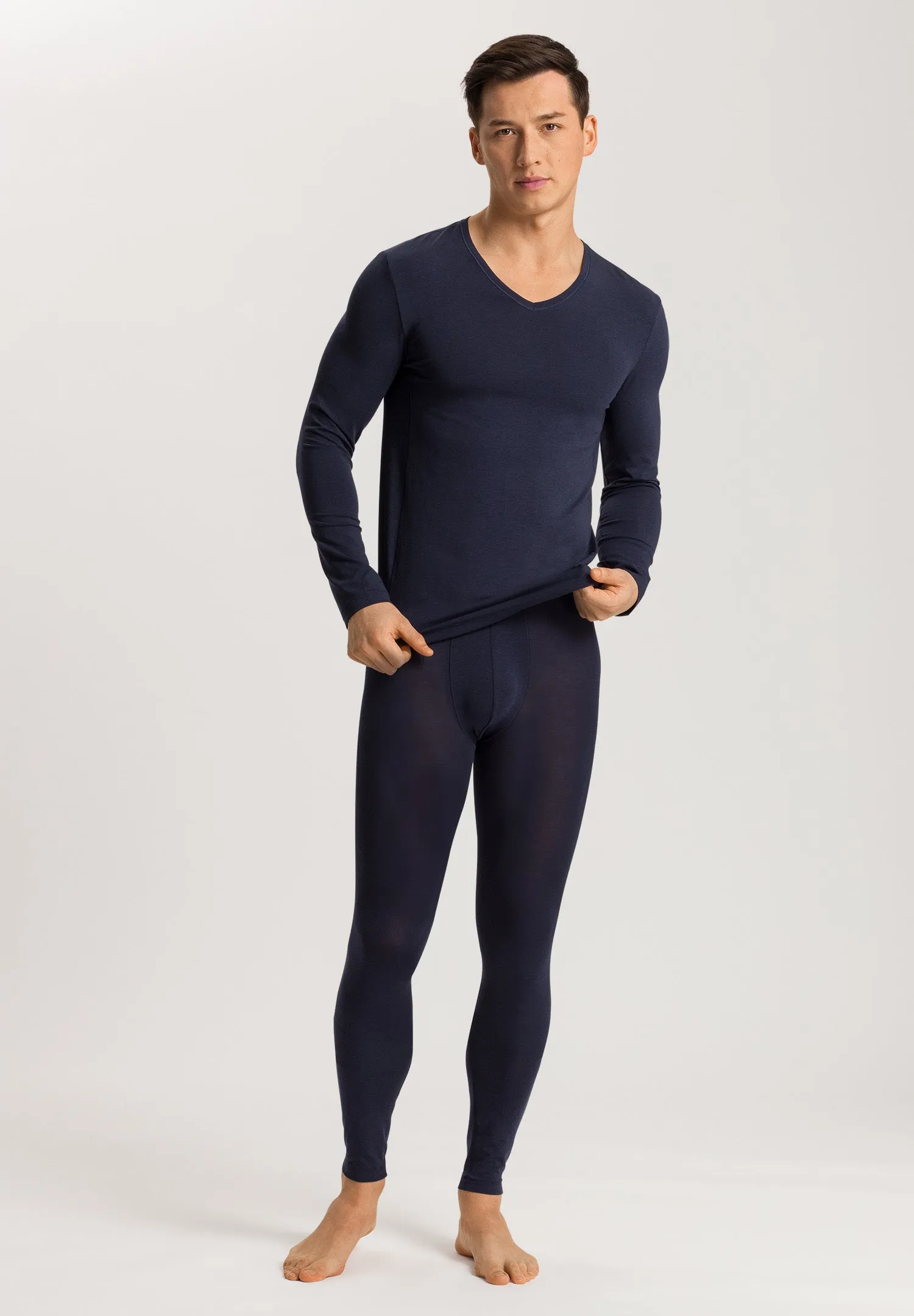 Natural Function TENCEL™ and Cotton Fitted V-Neck Top | Deep Navy 73187-1610