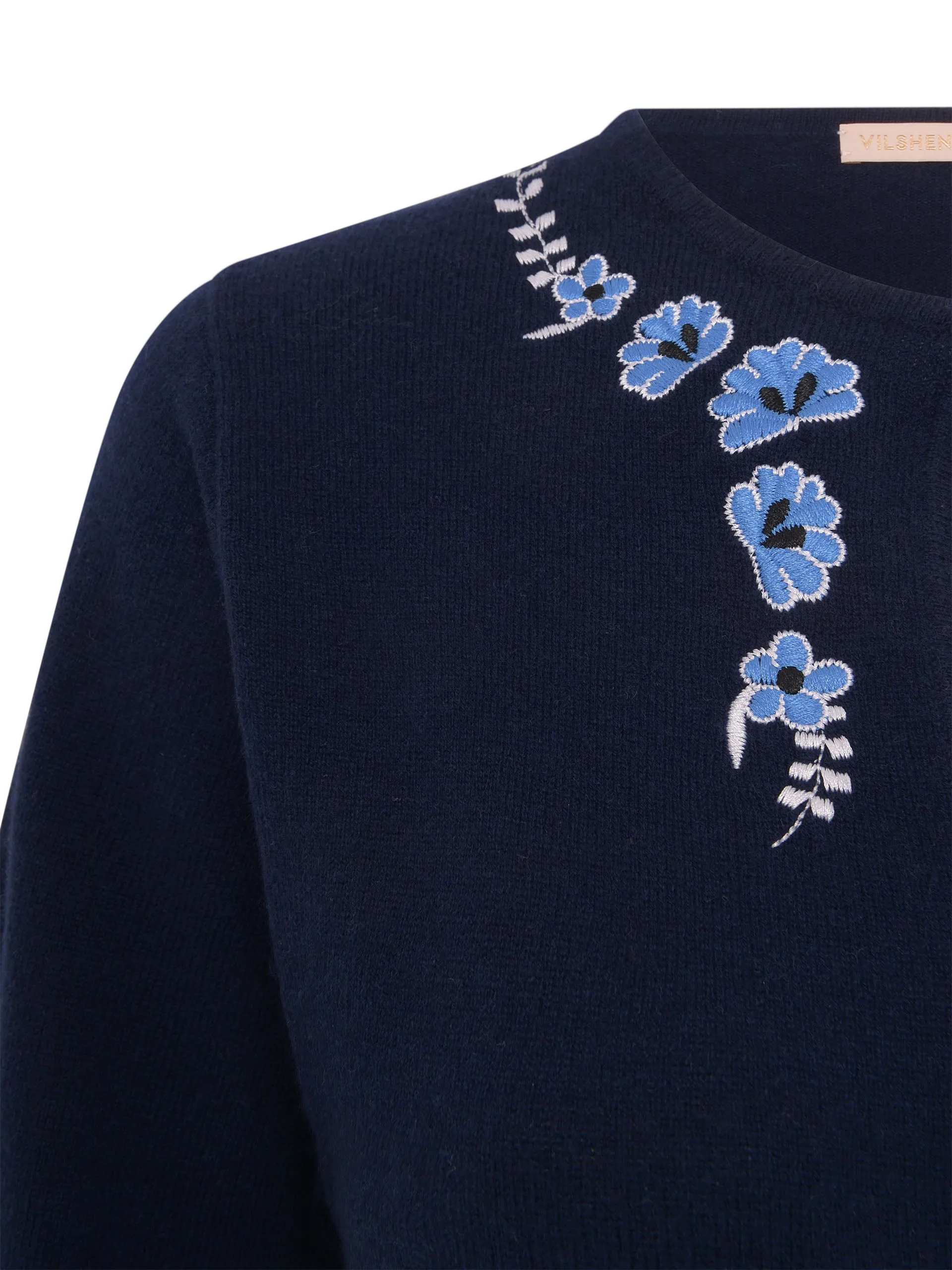 Navy Diana cashmere wool jumper