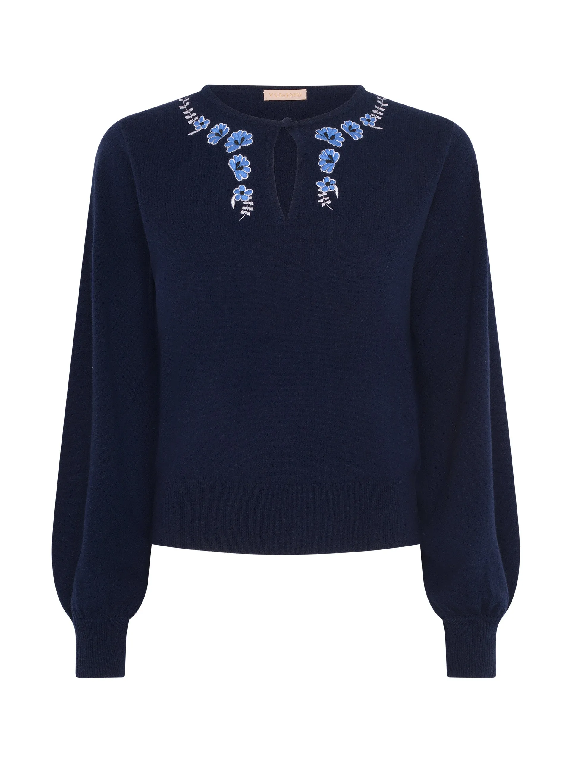 Navy Diana cashmere wool jumper
