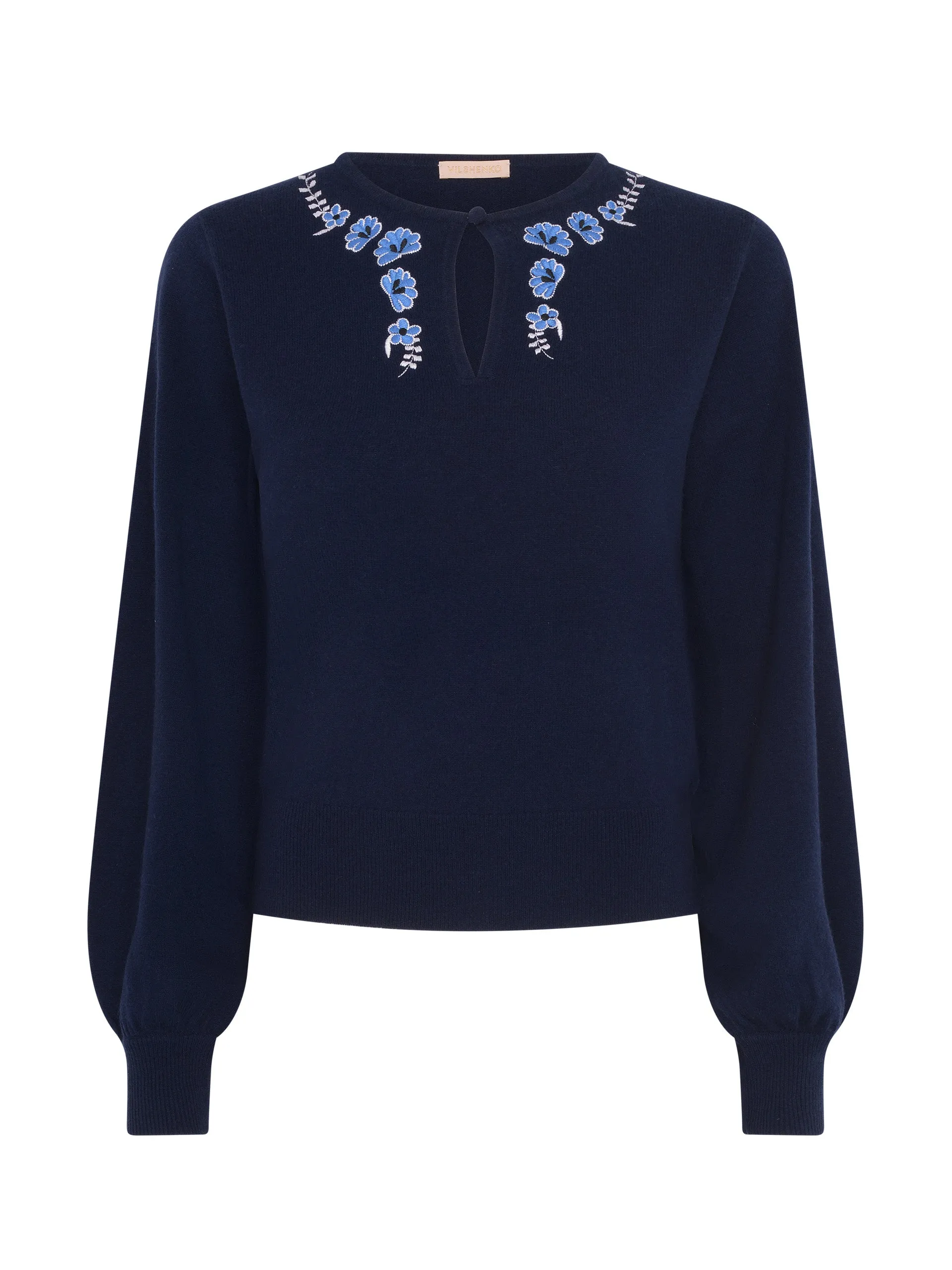 Navy Diana cashmere wool jumper