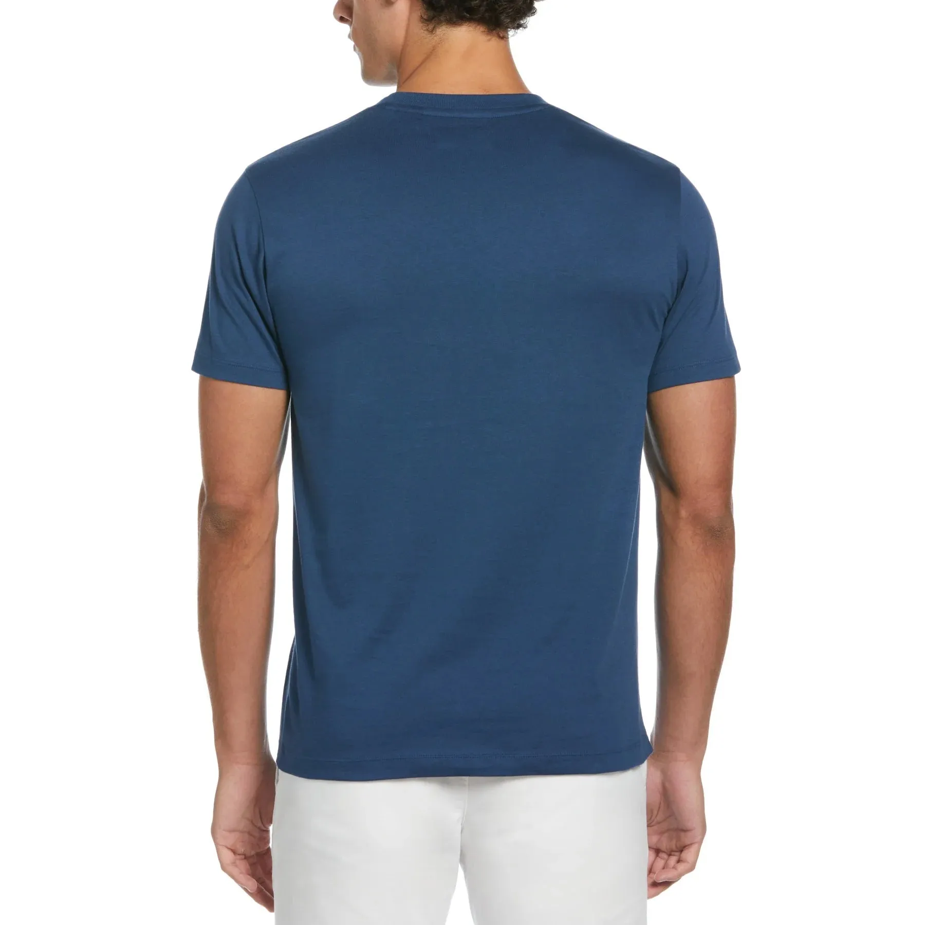 Original Penguin Pin Point Embroidered Pete T-Shirt - Sagasso Sea