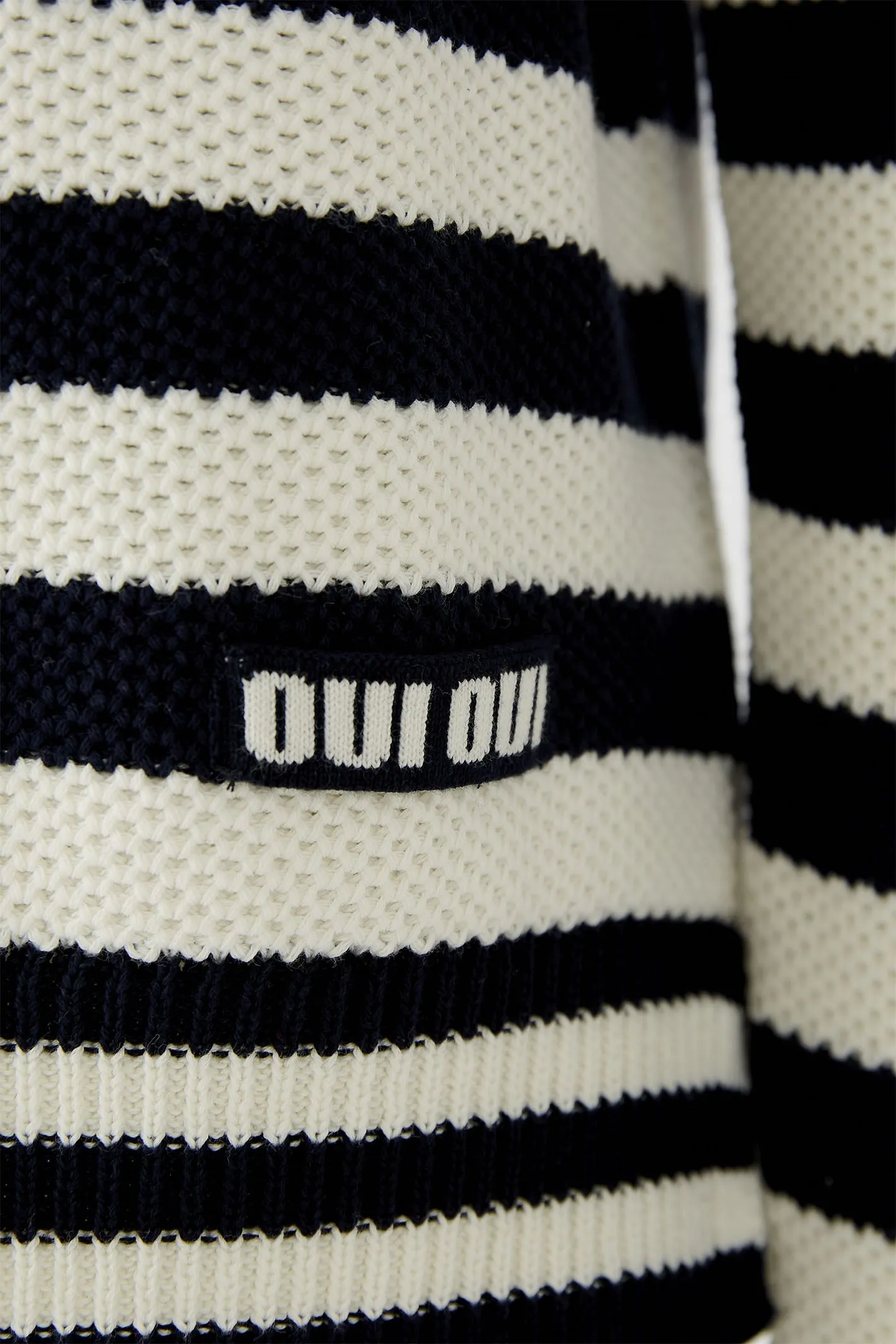 Oui 91948 Dark Blue White Striped Jumper