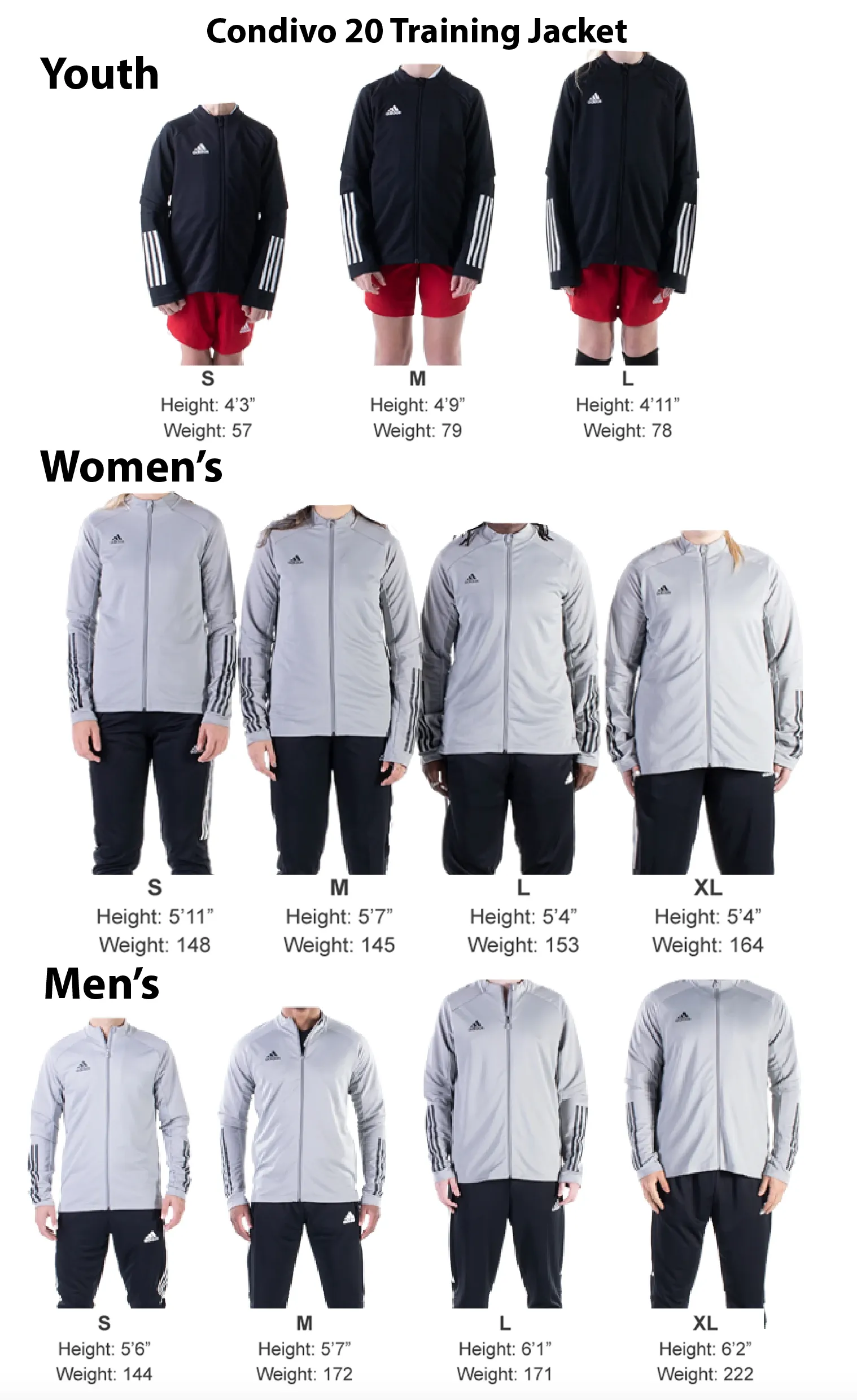 Pope John HS adidas Condivo 20 Track Jacket Grey