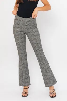 "Twin Flame" Plaid Flare Pants
