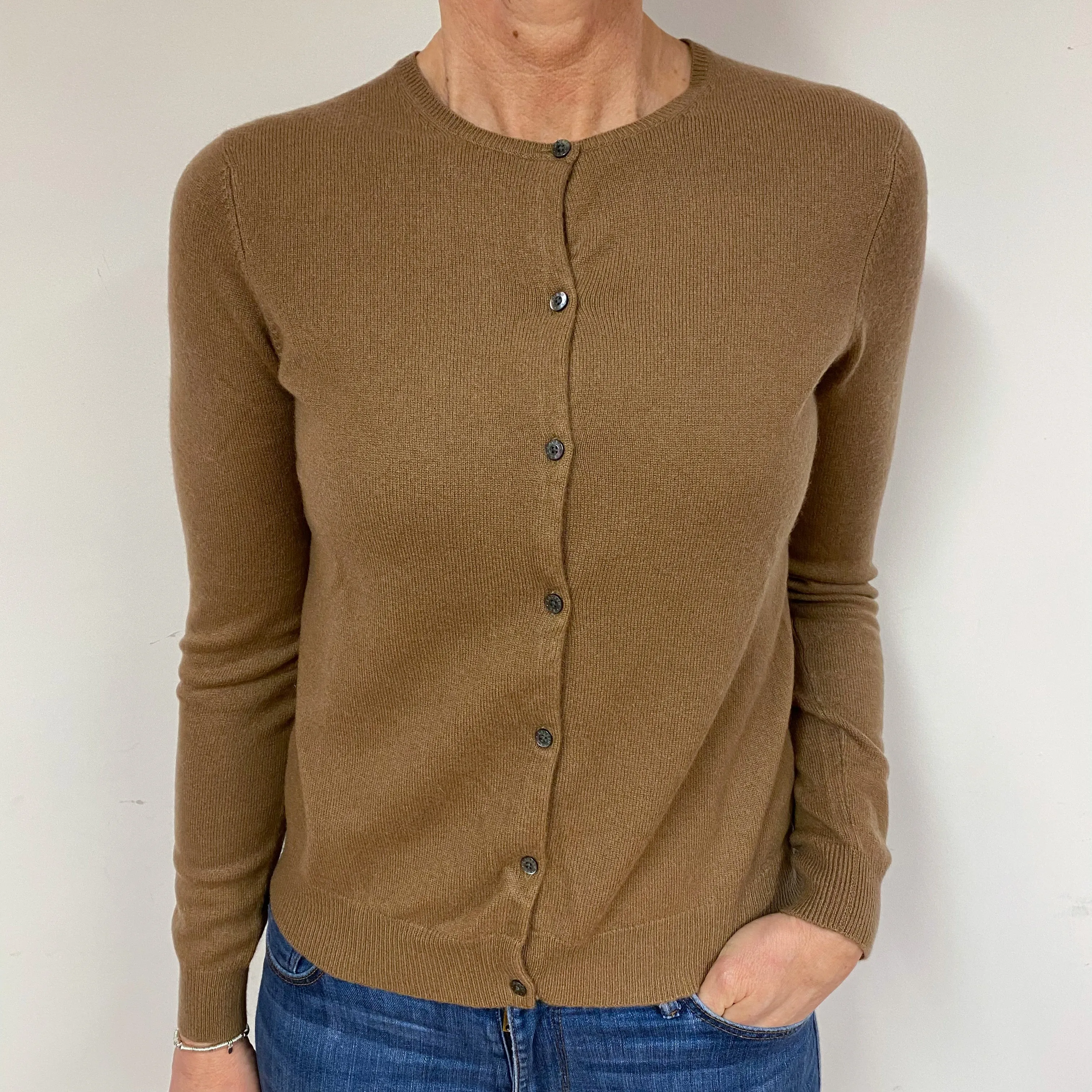 Ralph Lauren Toffee Brown Cashmere Cardigan